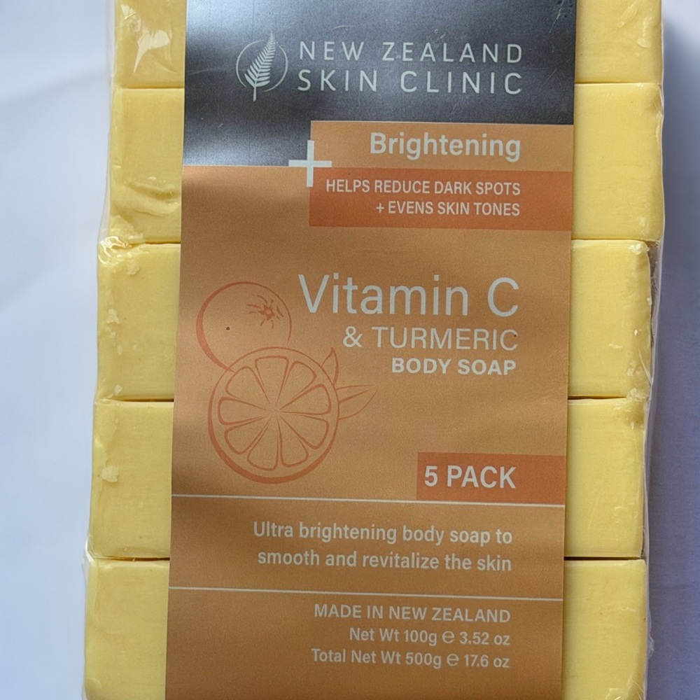 Vitamin C & Turmeric Brightening Body Soap - Yellow (5 Pack)
